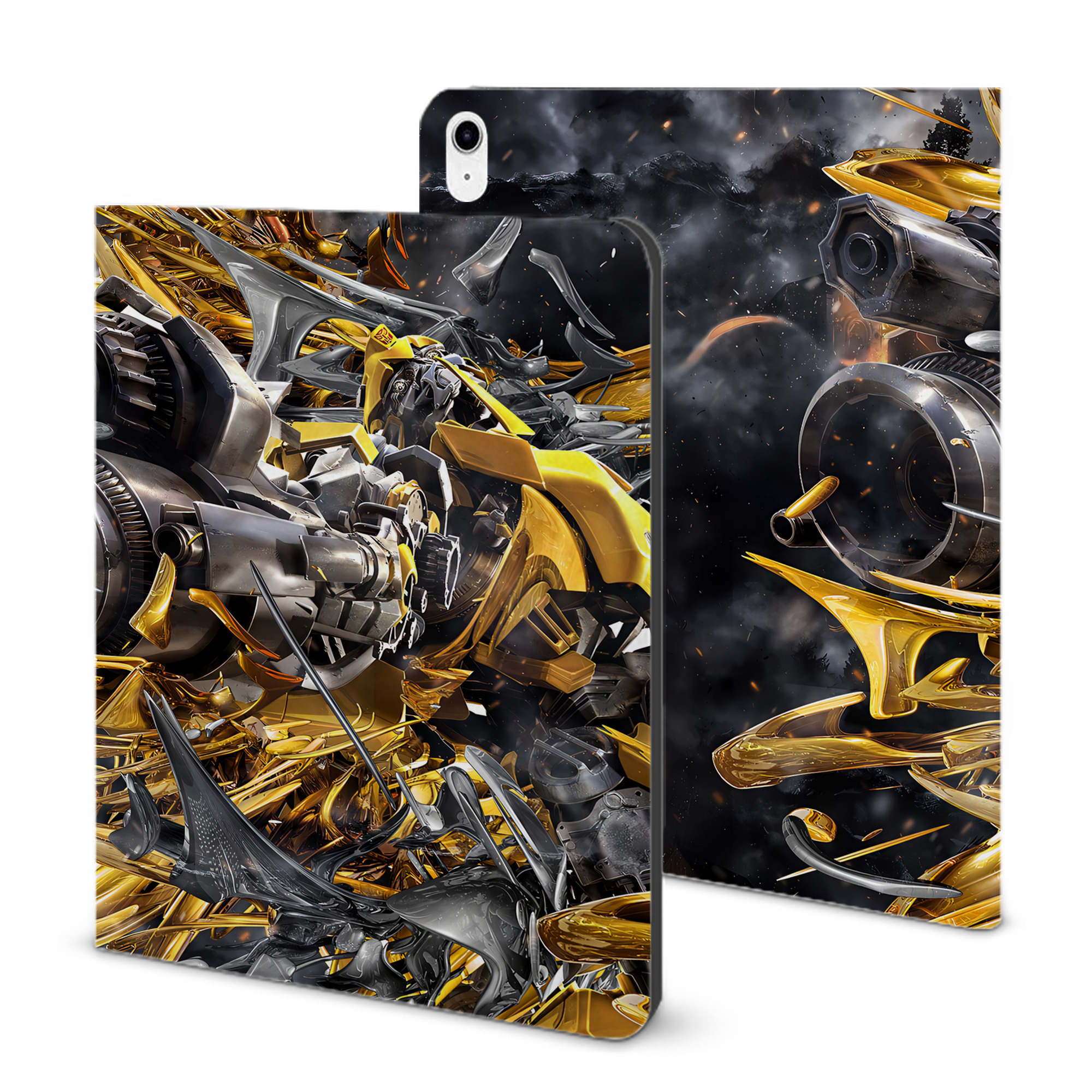 （画像用） Transformers トランスフォーマー IPad ケース ブック型 PUレザー TPU 耐衝撃 軽量 薄型 ペン収納なし 全面保護 IPad 各モデル対応